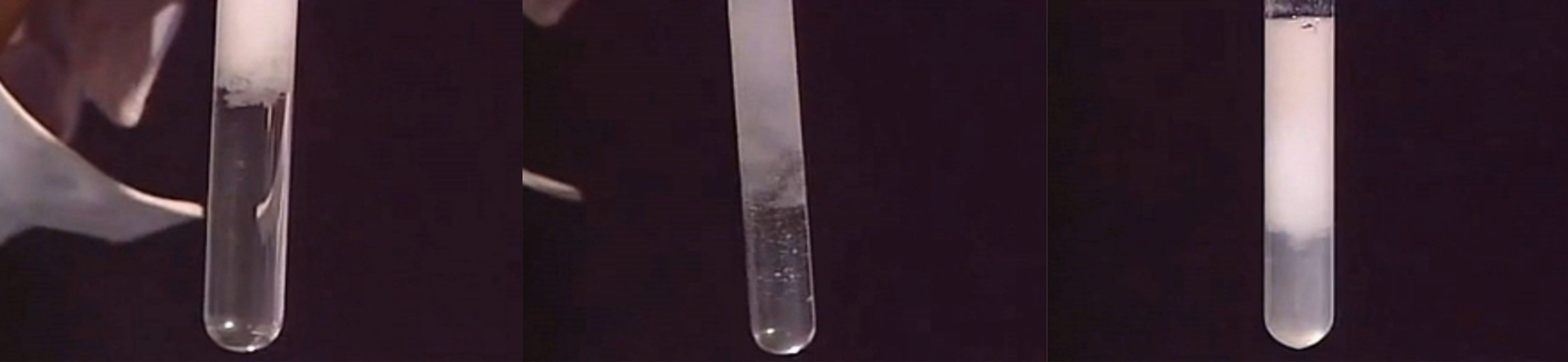 向NaOH溶液里滴加AlCl3溶液至過量,開始無沉淀，過一會兒產(chǎn)生白色沉淀且不溶解